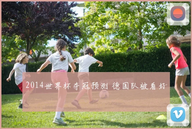2014世界杯夺冠预测 德国队被看好